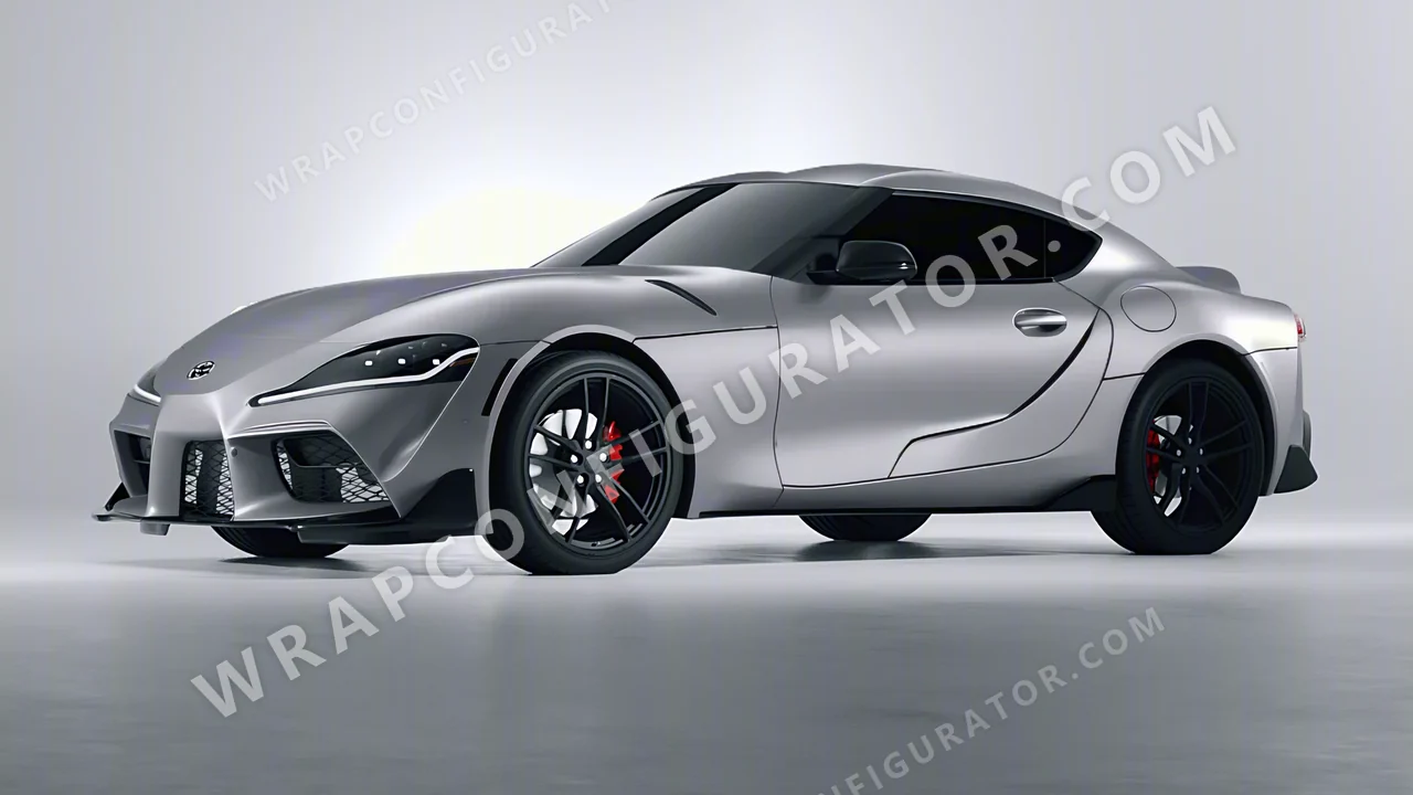 Grey Toyota Supra GR 2020 wrapped in Avery Dennison Charcoal SW900-845-M