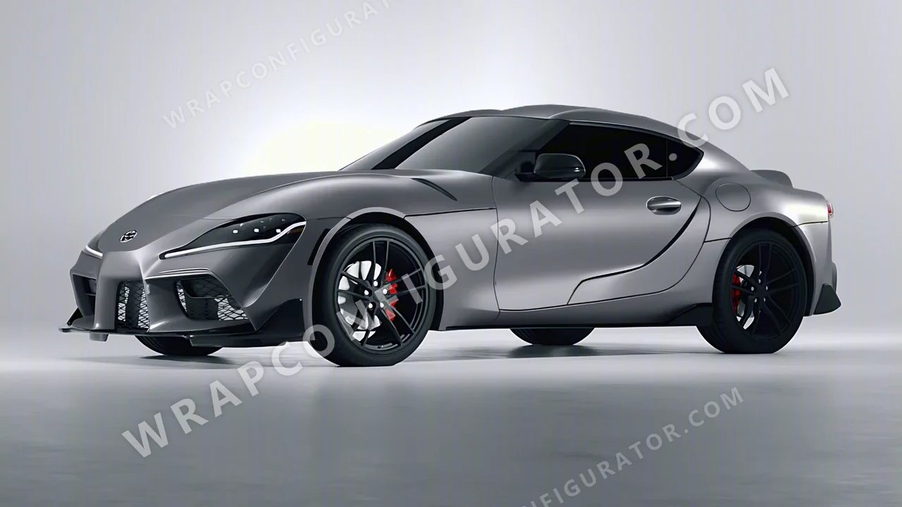 Grey Toyota Supra GR 2020 wrapped in Avery Dennison Dark Grey SW900-854-M