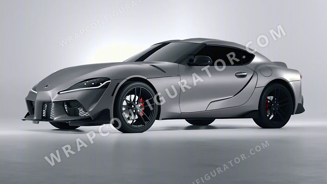 Grey Toyota Supra GR 2020 wrapped in Avery Dennison Dark Grey SW900-856-O