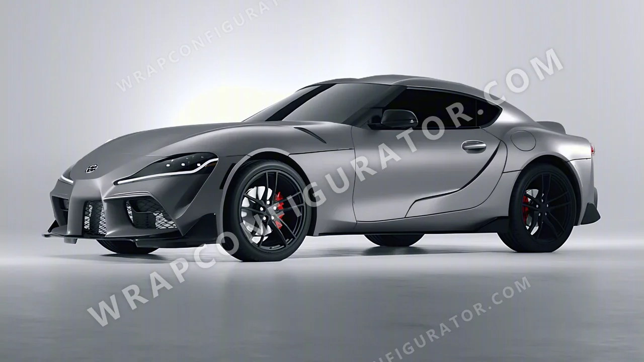 Grey Toyota Supra GR 2020 wrapped in Avery Dennison Dark Grey SW900-865-O