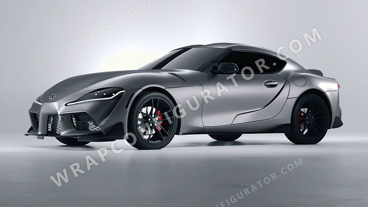 Grey Toyota Supra GR 2020 wrapped in Avery Dennison Grey SW900-807-M