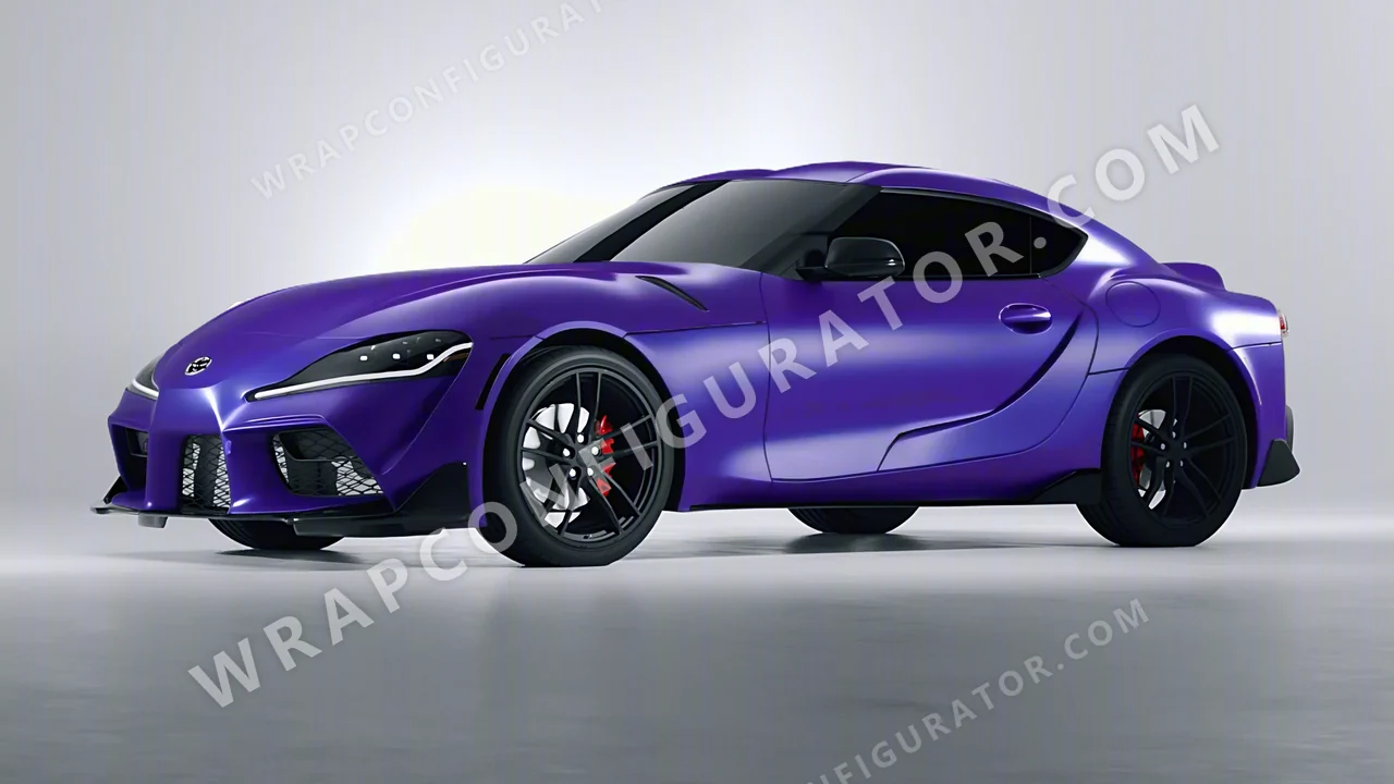 Grey Toyota Supra GR 2020 wrapped in Avery Dennison Magnetic Burst SW900-679-M