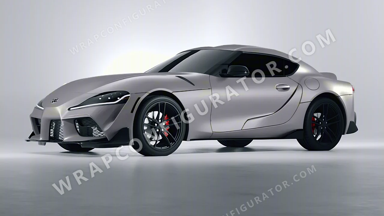 Grey Toyota Supra GR 2020 wrapped in Avery Dennison Misty Grey SW900-827-O