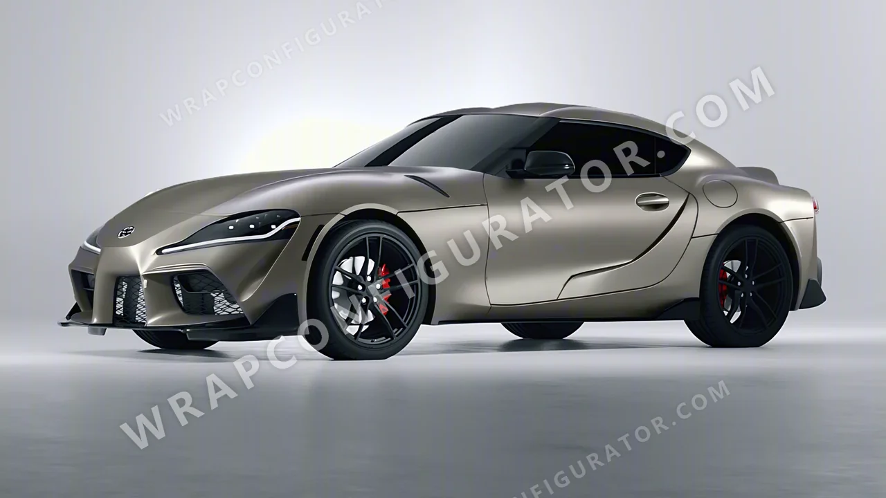 Grey Toyota Supra GR 2020 wrapped in Avery Dennison Pride Prismatic Grey SW900-879-M