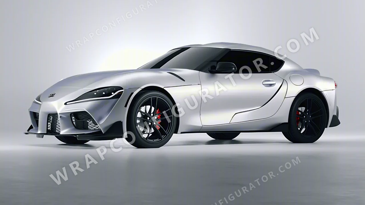 Grey Toyota Supra GR 2020 wrapped in Avery Dennison Quick Silver SW900-816-M