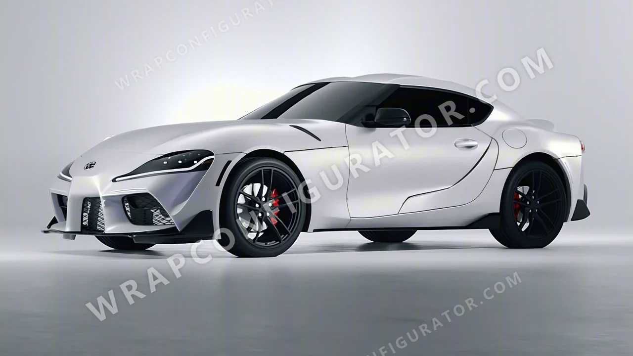 Grey Toyota Supra GR 2020 wrapped in Avery Dennison Silver SW900-857-M