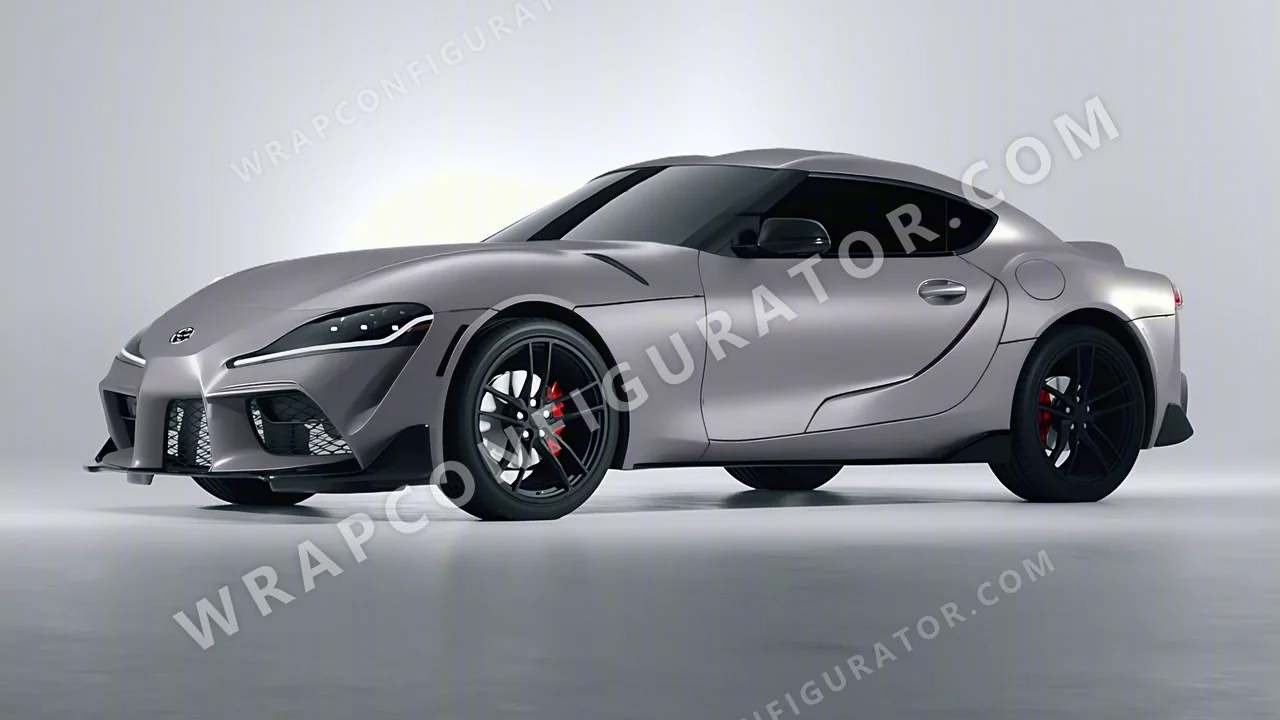 Grey Toyota Supra GR 2020 wrapped in Avery Dennison Spy Grey SW900-828-M