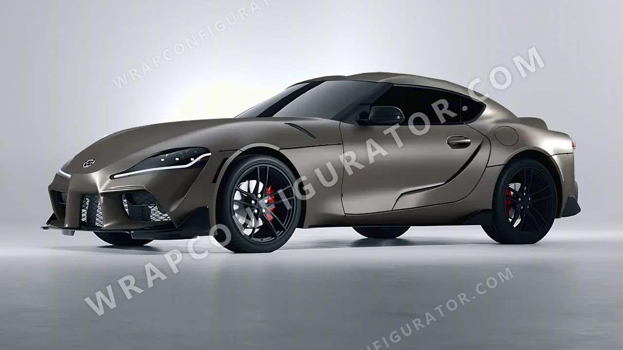 Grey Toyota Supra GR 2020 wrapped in Colourshield PPF by HyperPro Ink Gray SMF49-P