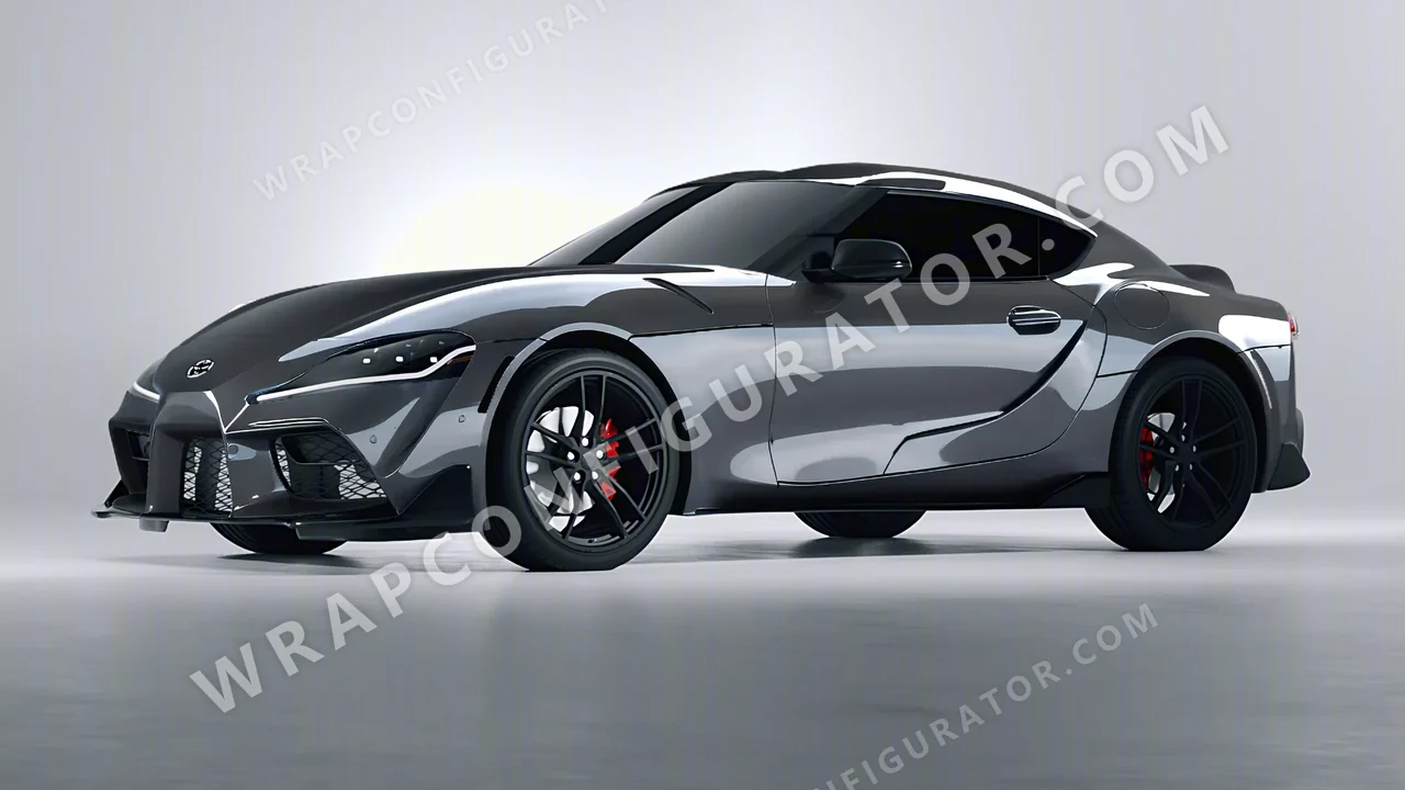 Grey Toyota Supra GR 2020 wrapped in Colourshield PPF by HyperPro Shark Gray HGF102-P