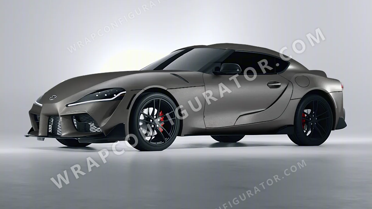 Grey Toyota Supra GR 2020 wrapped in Colourshield PPF by HyperPro Space Gray MF09-P