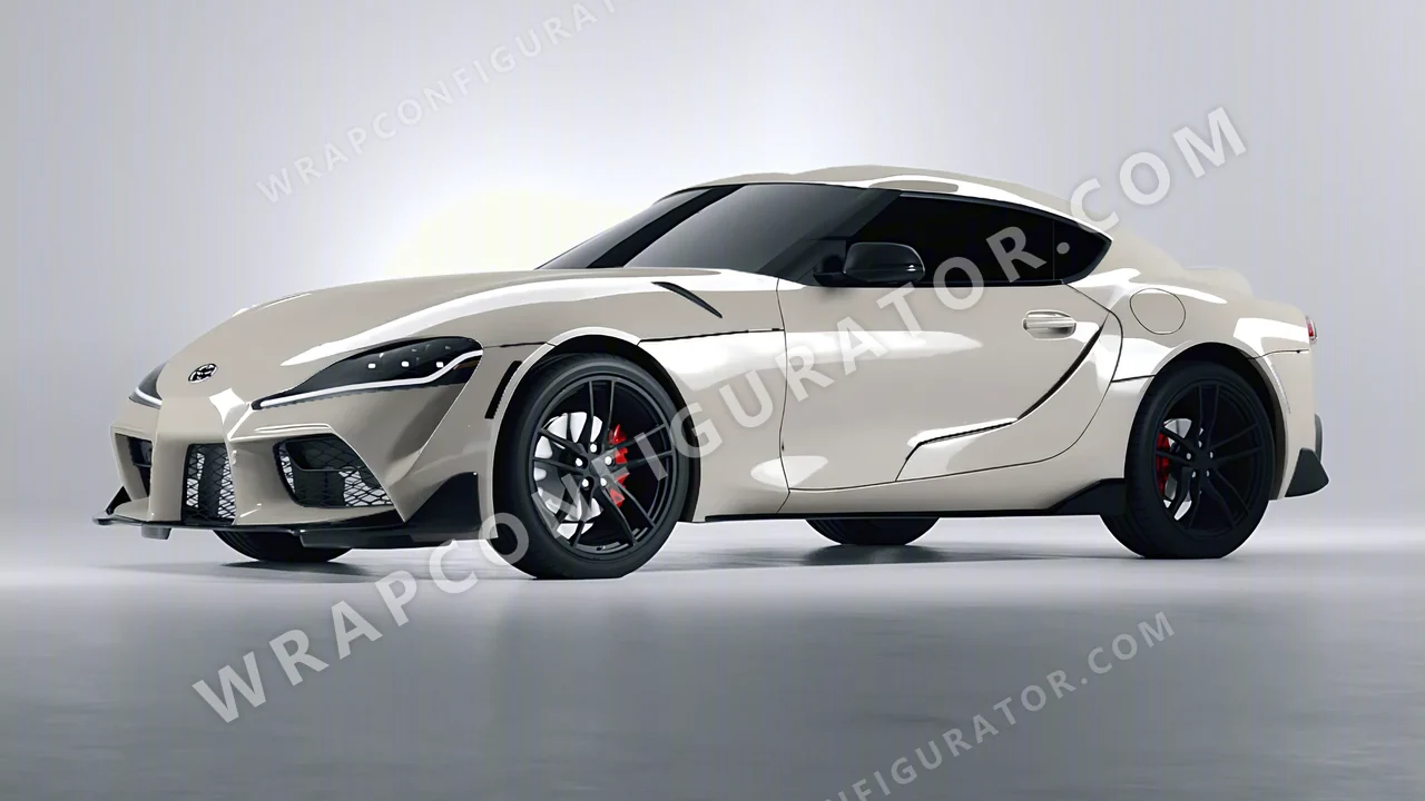 Grey Toyota Supra GR 2020 wrapped in Inozetek Dynamic PPF Cement Grey DPPF703