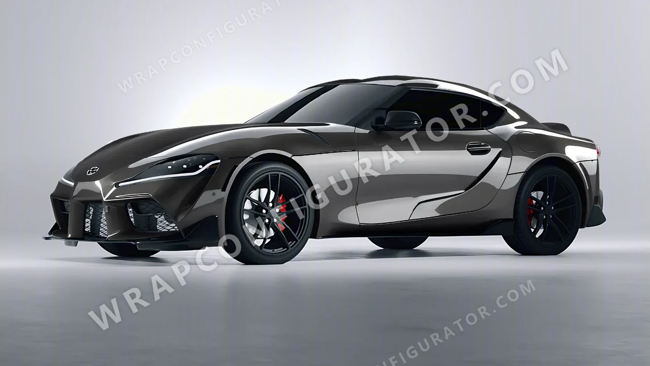 Grey Toyota Supra GR 2020 wrapped in Inozetek Dynamic PPF Charcoal DPPF926