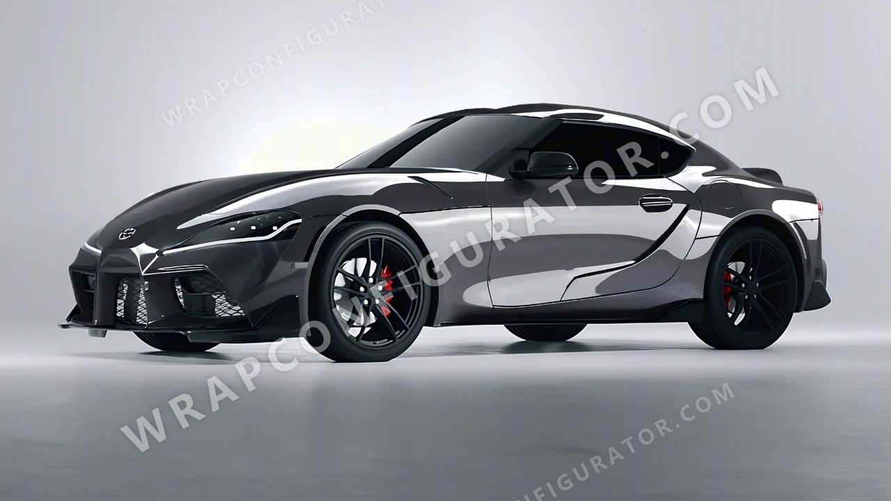 Grey Toyota Supra GR 2020 wrapped in Inozetek Dynamic PPF Falcon Grey DPPF905