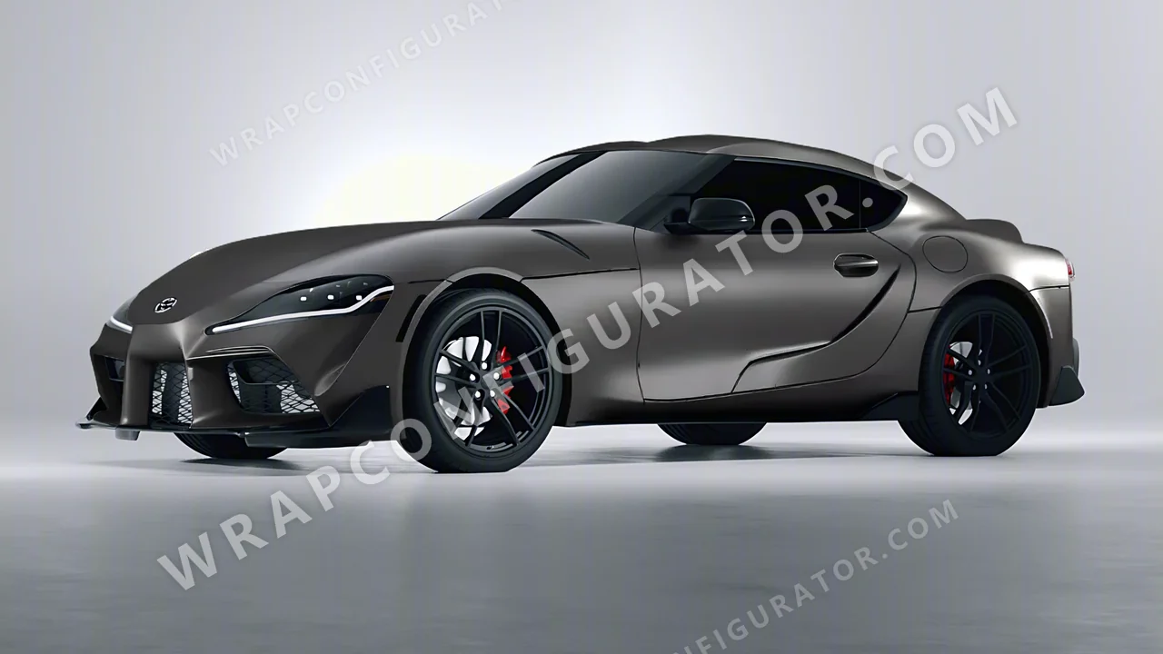 Grey Toyota Supra GR 2020 wrapped in Inozetek Dynamic PPF Rock Grey DPPF802
