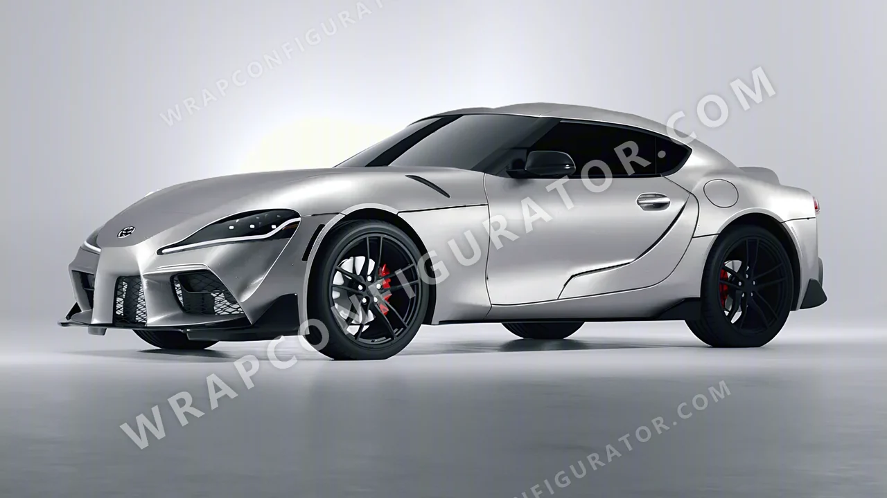 Grey Toyota Supra GR 2020 wrapped in Inozetek Dynamic PPF Silver DPPF808