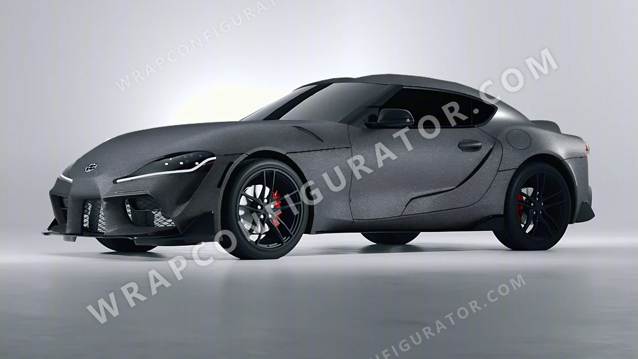 Grey Toyota Supra GR 2020 wrapped in KPMF Dark Grey Matt K89015