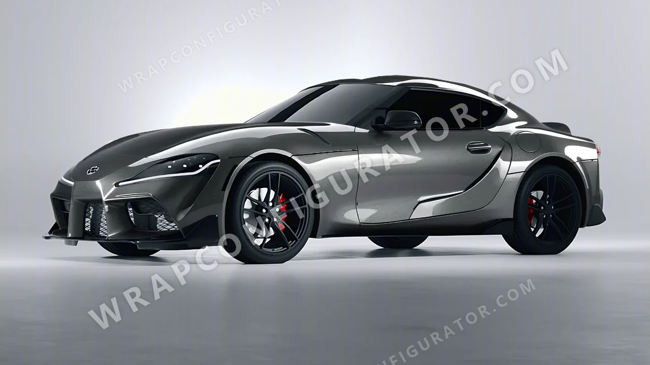 Grey Toyota Supra GR 2020 wrapped in ORACAL Graphite 970RA-932G