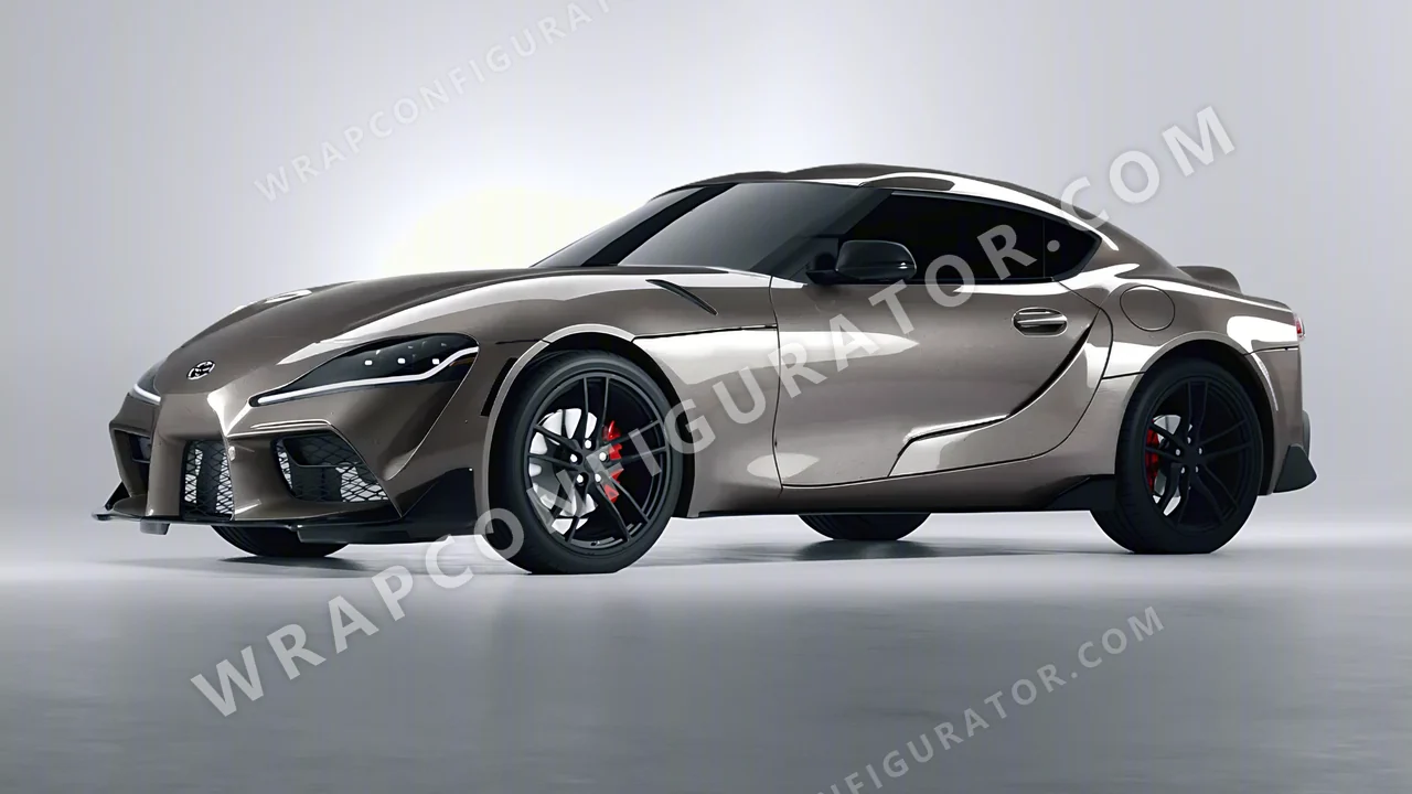 Grey Toyota Supra GR 2020 wrapped in ORACAL Grey Cast Iron 970RA-935G