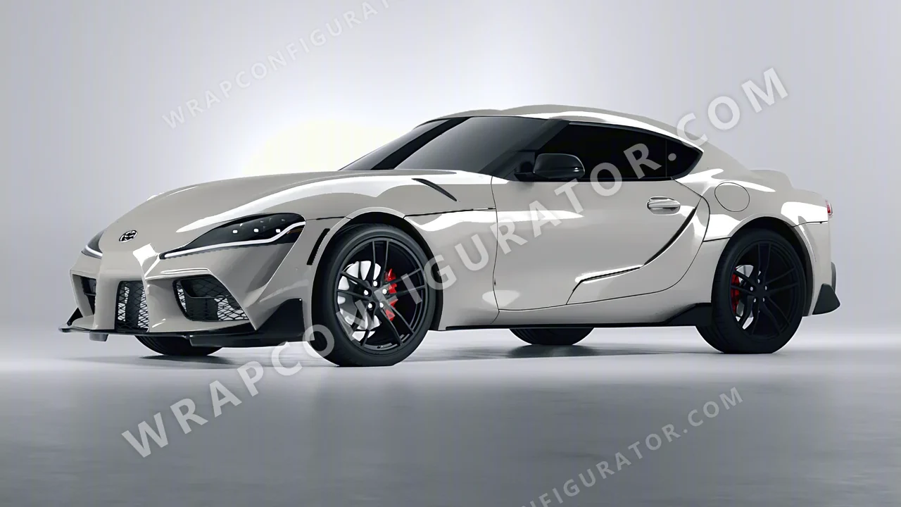 Grey Toyota Supra GR 2020 wrapped in ORACAL Ice Grey 970RA-724G
