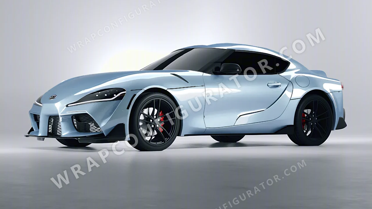 Grey Toyota Supra GR 2020 wrapped in ORACAL Millennium Grey 970RA-793G