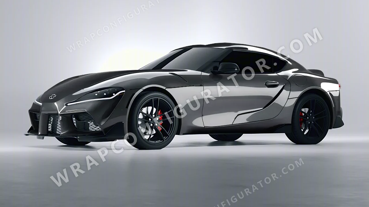 Grey Toyota Supra GR 2020 wrapped in ORACAL Steel 970RA-795G