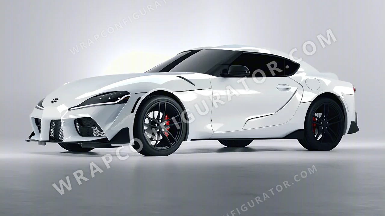 Grey Toyota Supra GR 2020 wrapped in ORACAL Stone Grey 970RA-711G