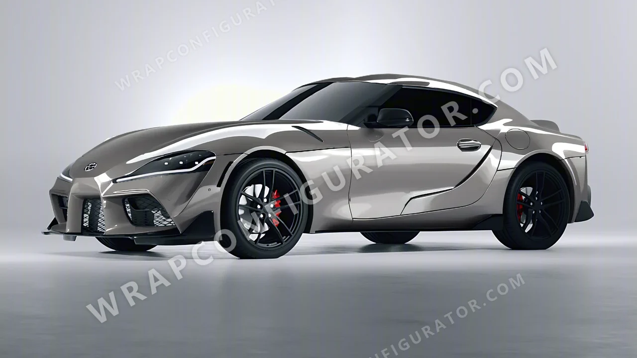 Grey Toyota Supra GR 2020 wrapped in ORACAL Telegrey 970RA-076G