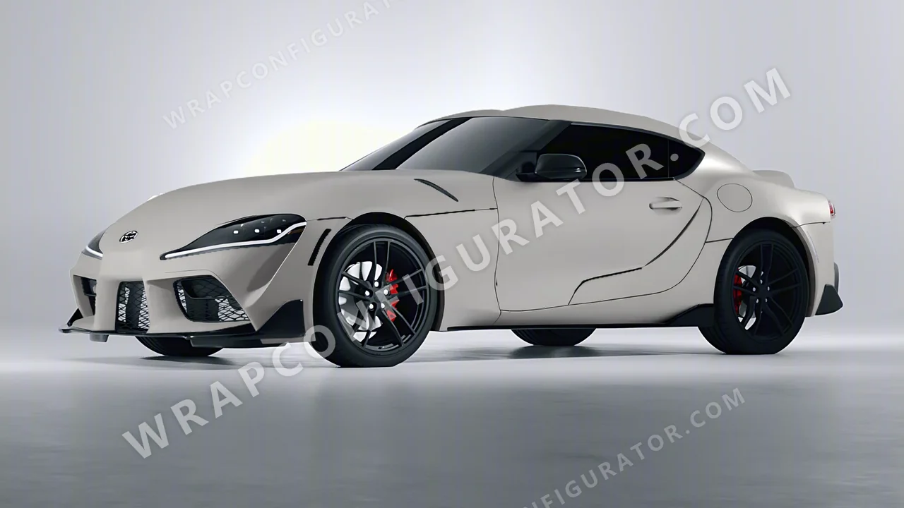 Grey Toyota Supra GR 2020 wrapped in ORACAL Telegrey 970RA-076M