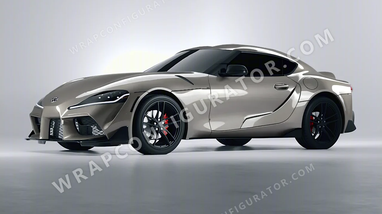 Grey Toyota Supra GR 2020 wrapped in ORACAL Tin 970RA-933G