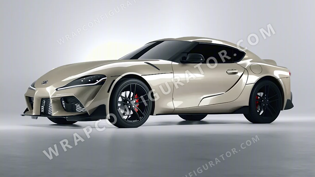 Grey Toyota Supra GR 2020 wrapped in ORACAL Zinc 970RA-934G