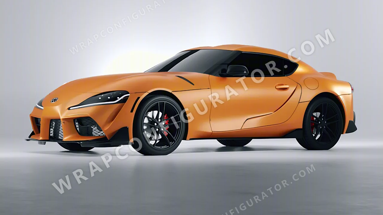 Orange Toyota Supra GR 2020 wrapped in Avery Dennison Orange SW900-321-O