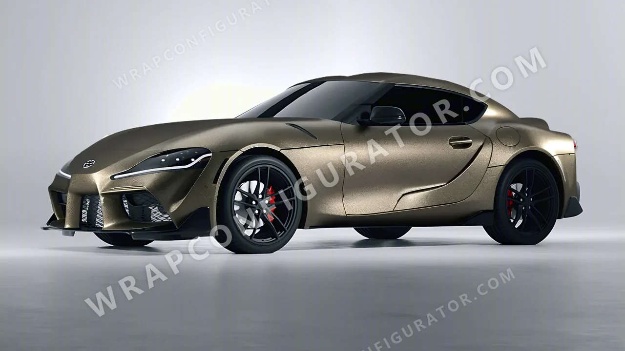 Orange Toyota Supra GR 2020 wrapped in KPMF Matt Nero Flare K75556