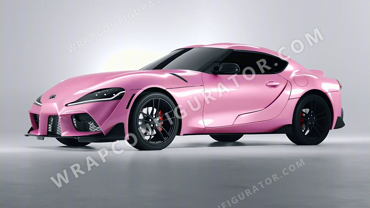 Pink Toyota Supra GR 2020 wrapped in Avery Dennison Gloss Pearl Tutu Pink SW900-523-S
