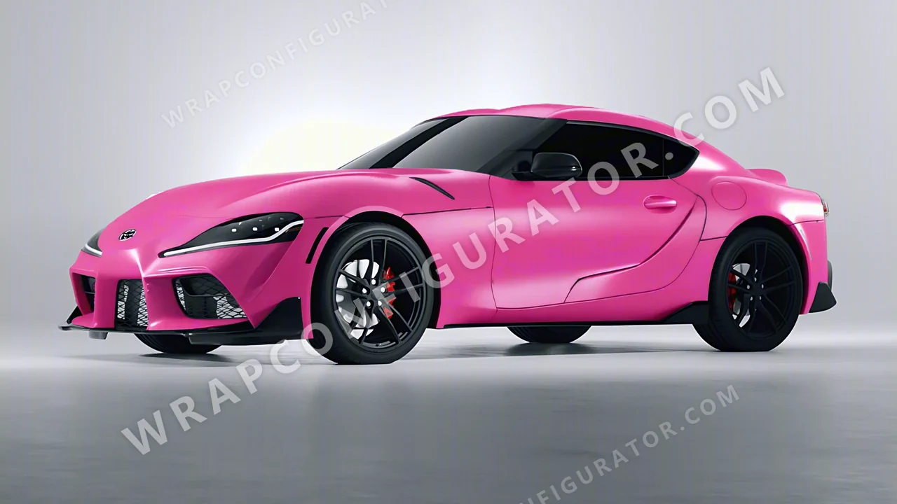 Pink Toyota Supra GR 2020 wrapped in Avery Dennison Pool Party Pink SW900-517-O