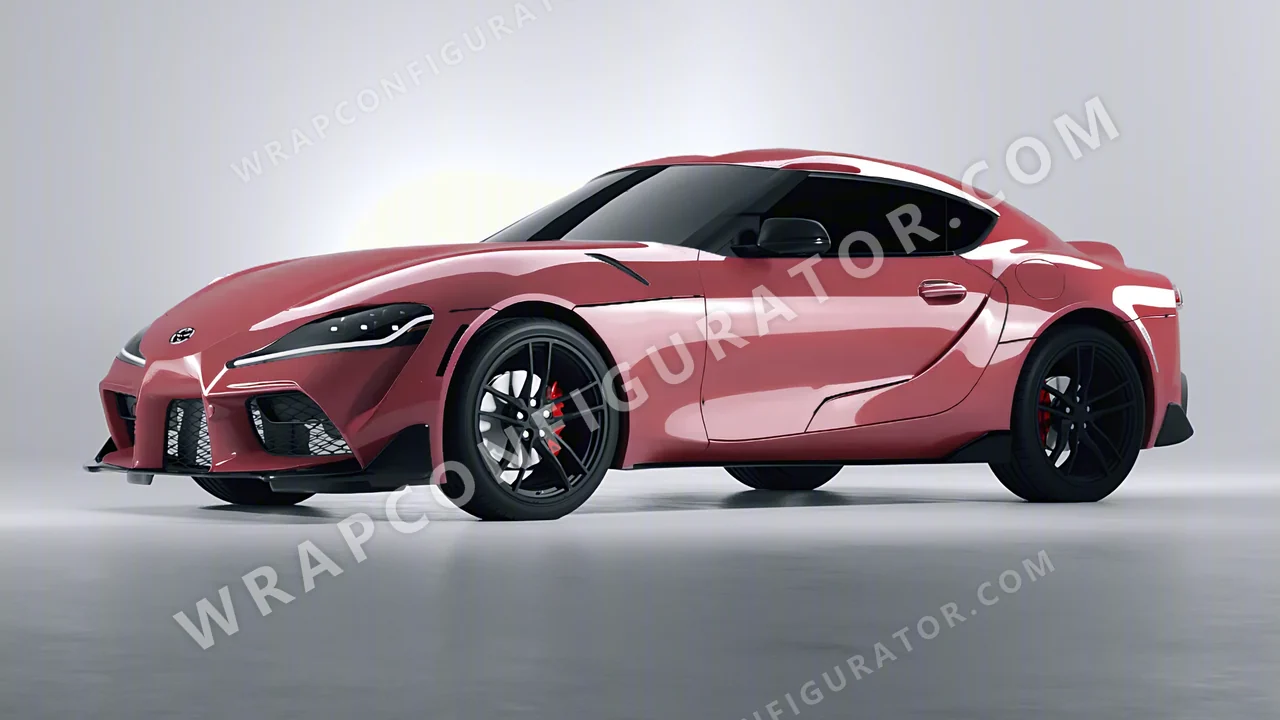 Pink Toyota Supra GR 2020 wrapped in Colourshield PPF by HyperPro Dried Rose HGF81-P