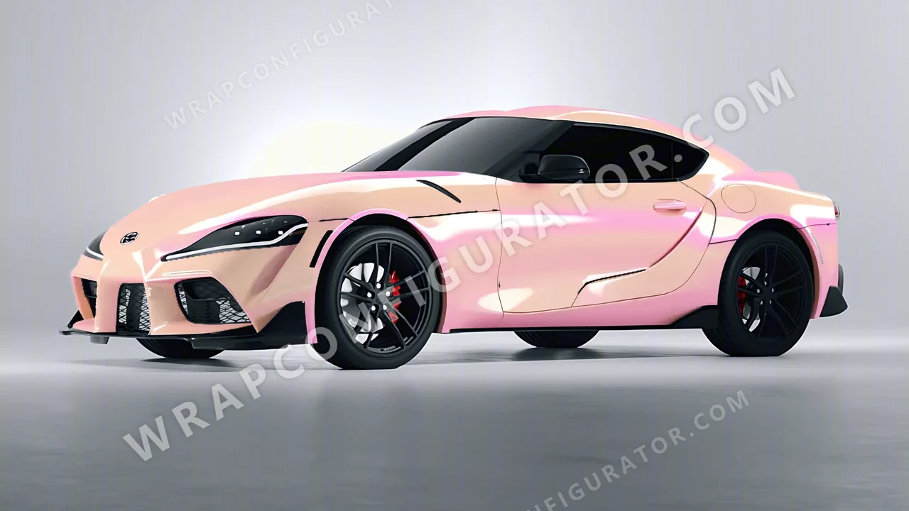 Pink Toyota Supra GR 2020 wrapped in Colourshield PPF by HyperPro Pink CGM03-P