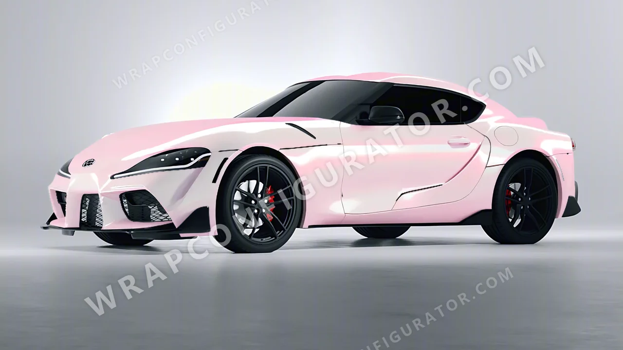 Pink Toyota Supra GR 2020 wrapped in Colourshield PPF by HyperPro Purple/Pink CGM15-P