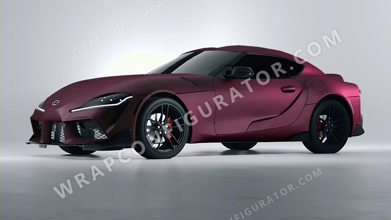Pink Toyota Supra GR 2020 wrapped in KPMF Frozen Mystic Pink Matt K75575
