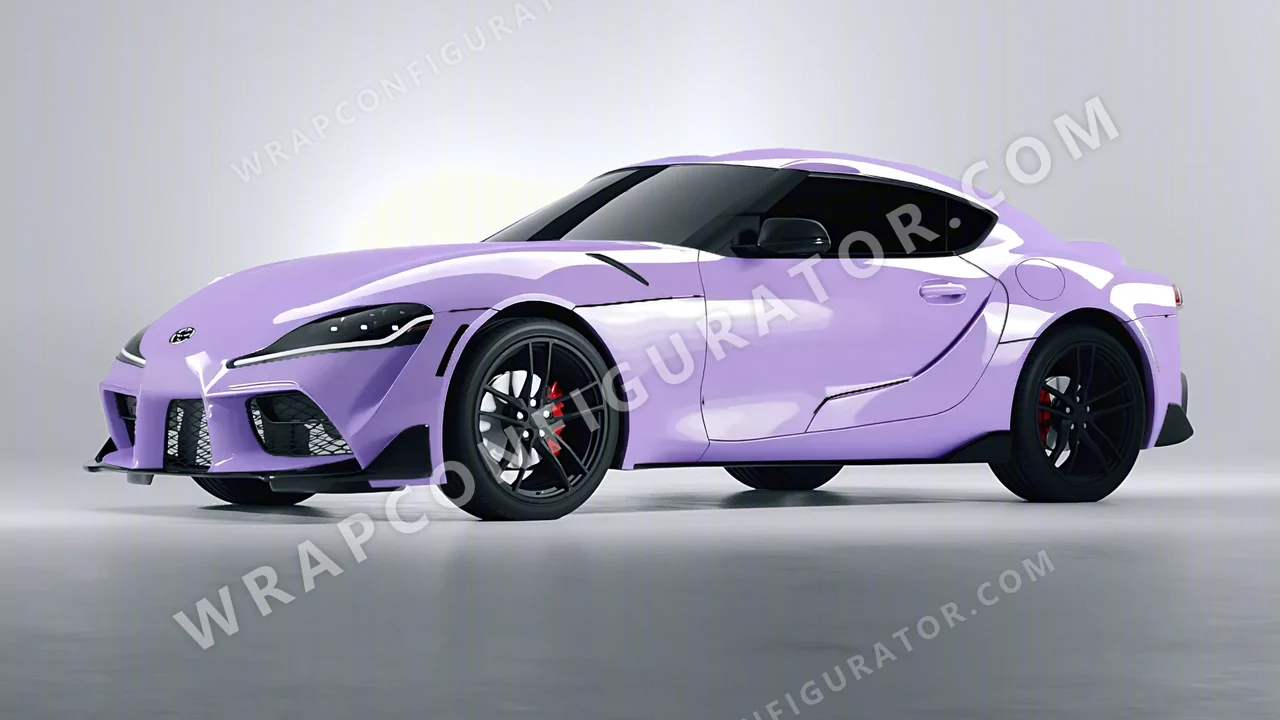 Purple Toyota Supra GR 2020 wrapped in Colourshield PPF by HyperPro Amethyst HGF27-P