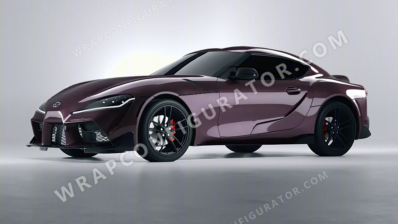 Purple Toyota Supra GR 2020 wrapped in Colourshield PPF by HyperPro Faded Purple GAF57-P