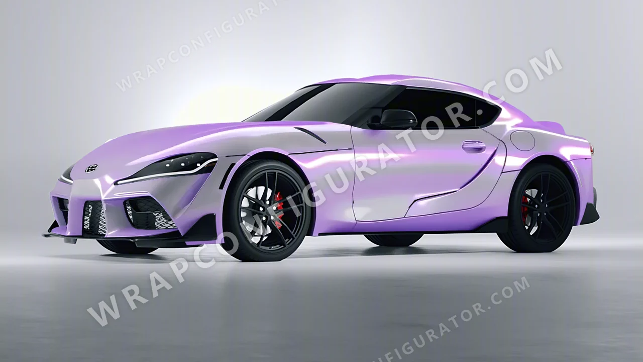 Purple Toyota Supra GR 2020 wrapped in Colourshield PPF by HyperPro Gray Purple CGM07-P