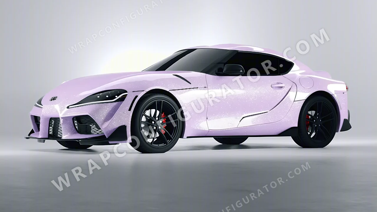 Purple Toyota Supra GR 2020 wrapped in Colourshield PPF by HyperPro Light Purple GPF09-P