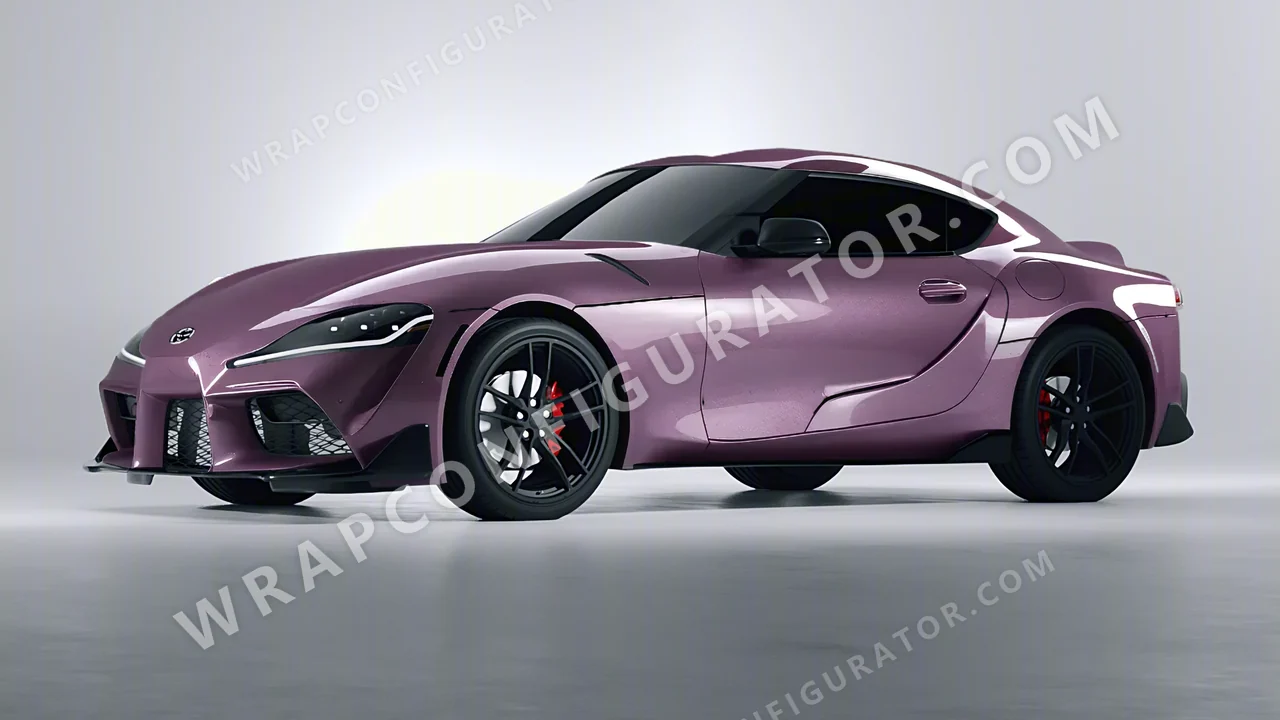 Purple Toyota Supra GR 2020 wrapped in Colourshield PPF by HyperPro Smoke Purple GAF22-P
