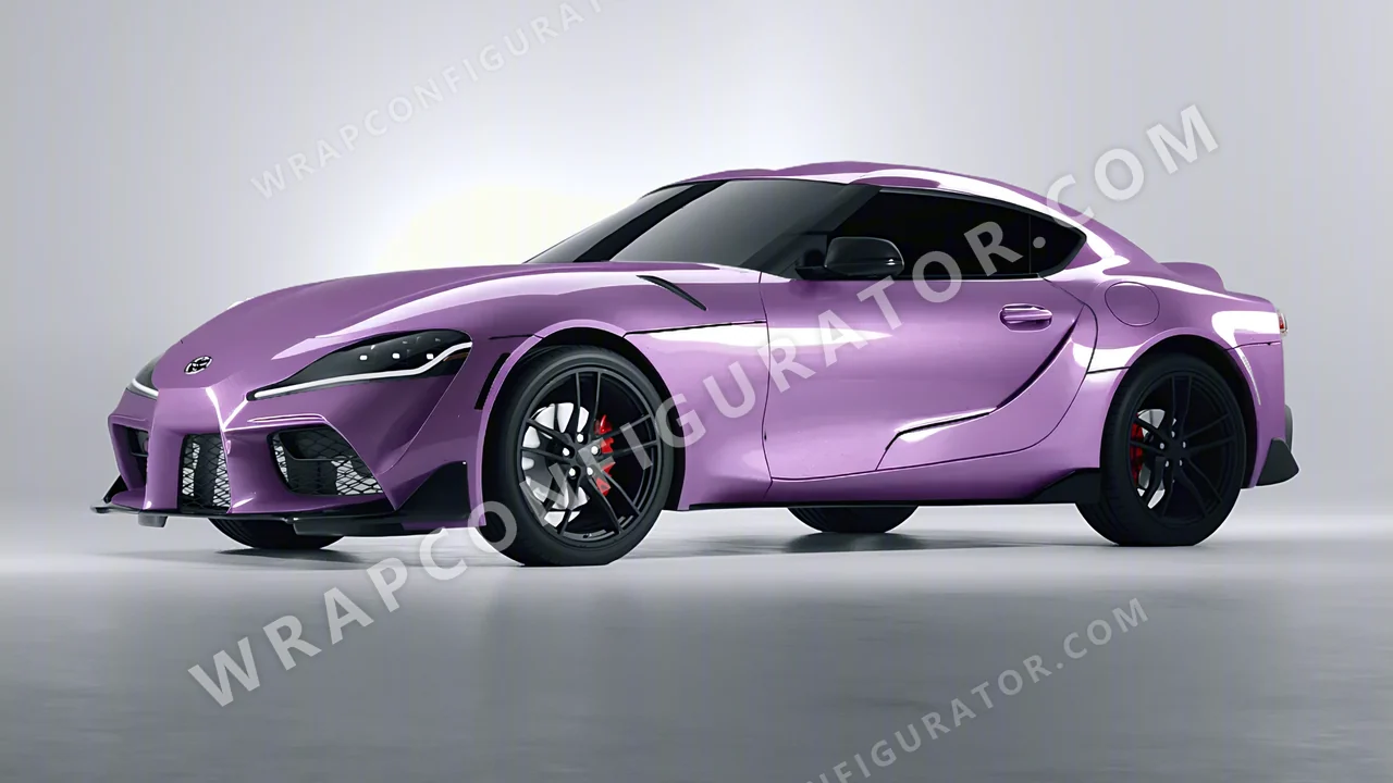 Purple Toyota Supra GR 2020 wrapped in Colourshield PPF by HyperPro Wisteria Purple GAF50-P