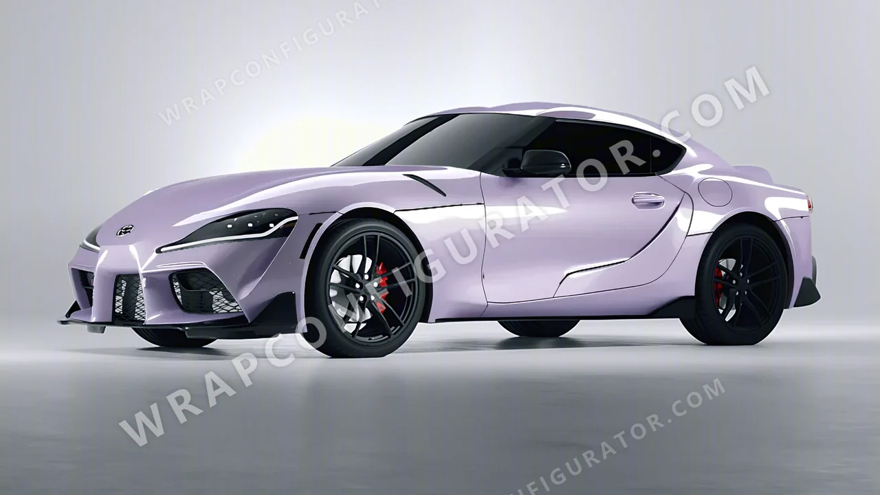 Purple Toyota Supra GR 2020 wrapped in Inozetek Dynamic PPF Provence Purple DPPF708
