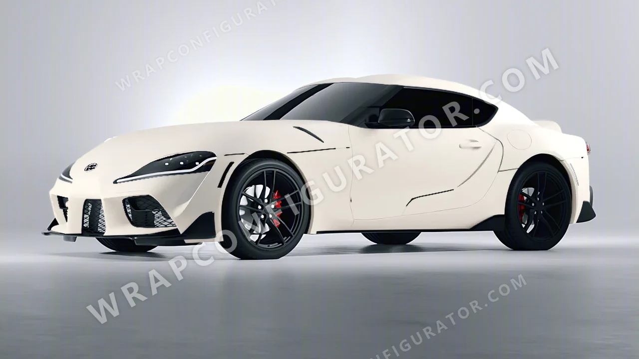 White Toyota Supra GR 2020 wrapped in Colourshield PPF by HyperPro White SMF03-P