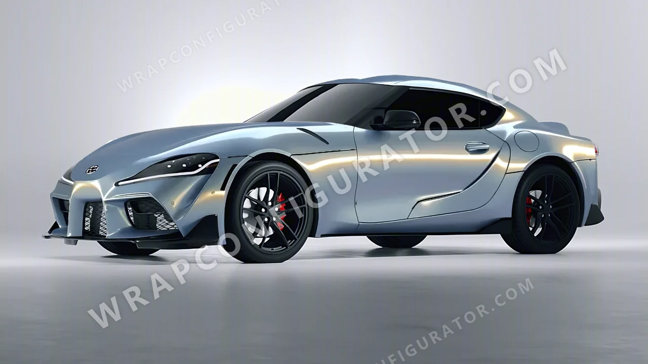 Yellow Toyota Supra GR 2020 wrapped in Colourshield PPF by HyperPro Blue/Gold CGM17-P
