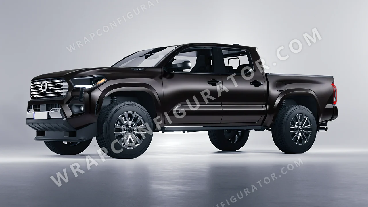 Black Toyota Tacoma 2024 wrapped in Avery Dennison Black SW900-197-O