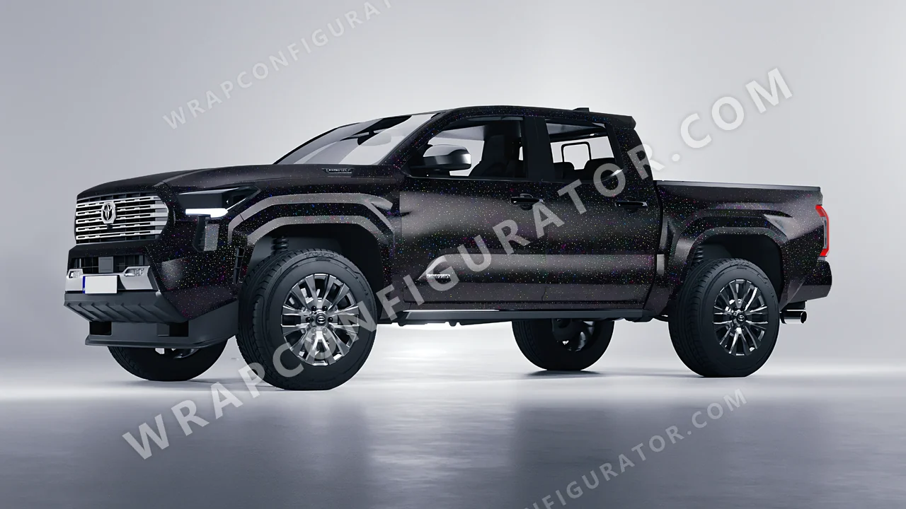 Black Toyota Tacoma 2024 wrapped in Colourshield PPF by HyperPro Black GLF05-P