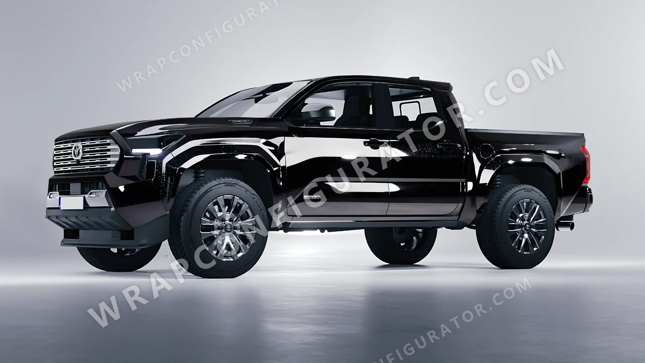 Black Toyota Tacoma 2024 wrapped in Colourshield PPF by HyperPro Black HGF01-P